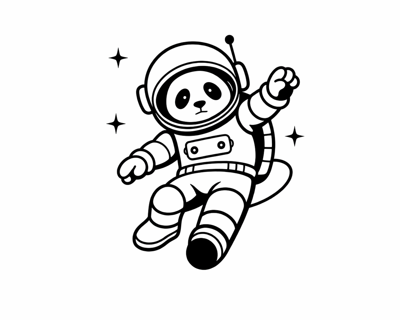 Cosmic Panda astronaut